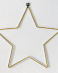 Estrella metálica dorada para decoración