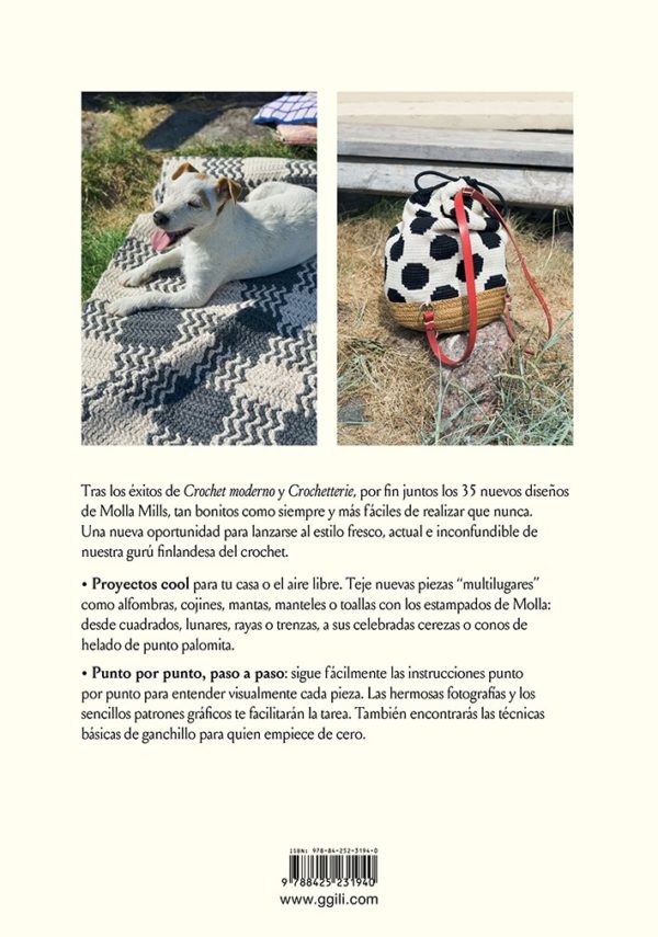 Libro de Crochet in and out 35 proyectos para casa y al aire libre (contraportada)
