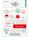 Clipboard adhesivo con imagenes y frases de navidad, de la colección Christmas Wish de Gigi et Moi