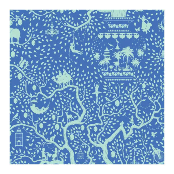 Tela Lemmon Tree Blue Harvest Collection, de Tilda Fabrics