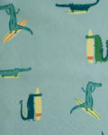Tela de cocodrilos surferos, de Katia Fabrics