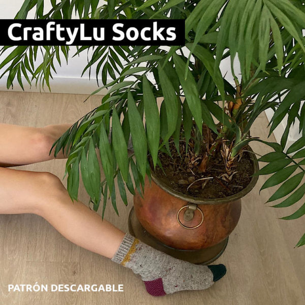 Patrón descargable gratuito para Calcetines CraftyLu Socks